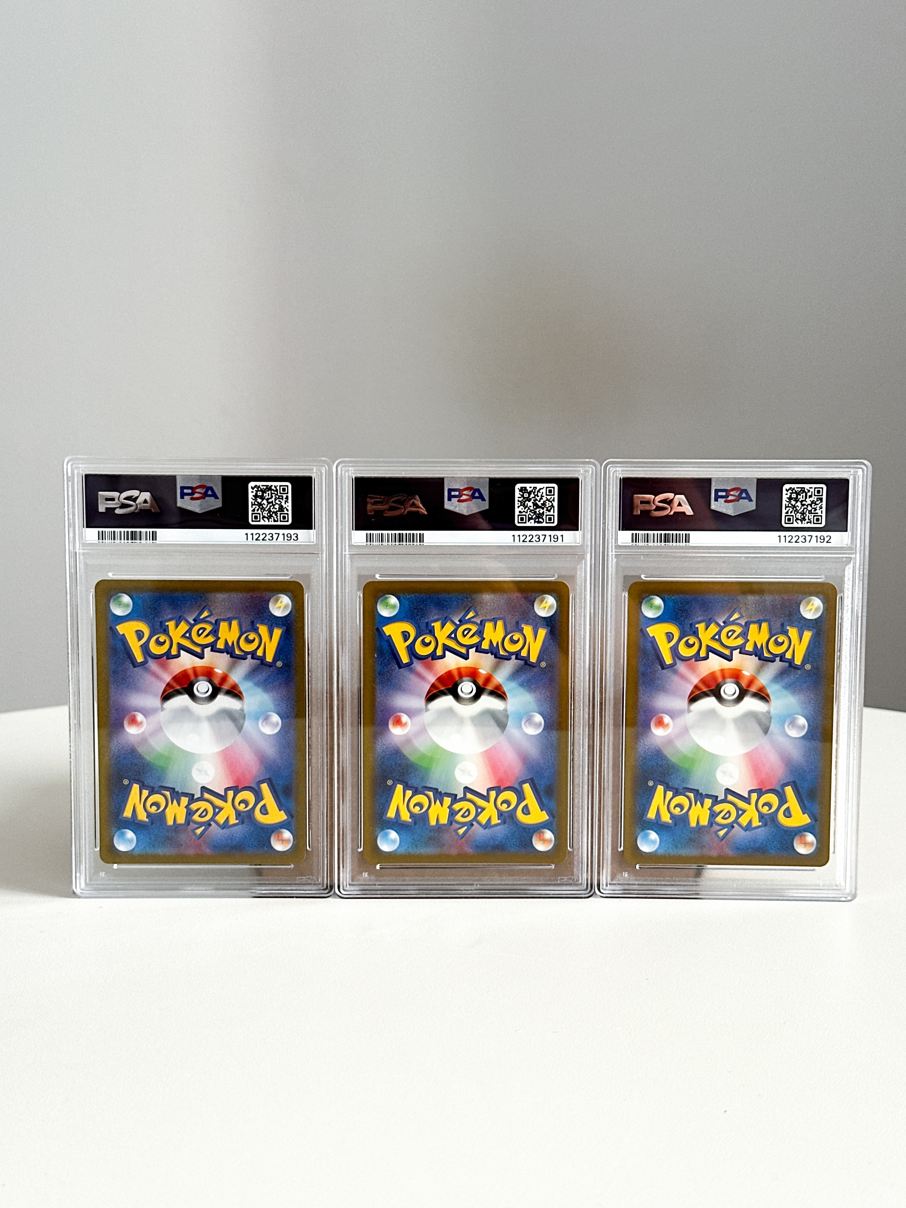Charizard Venusaur Blastoise JPN Set PSA 10