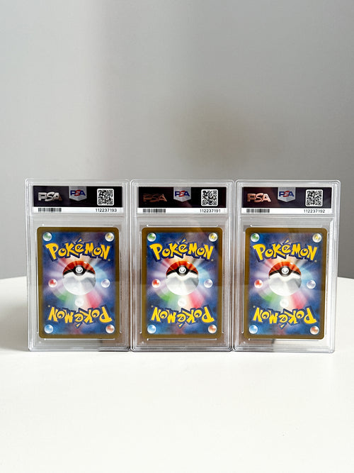 Charizard Venusaur Blastoise JPN Set PSA 10