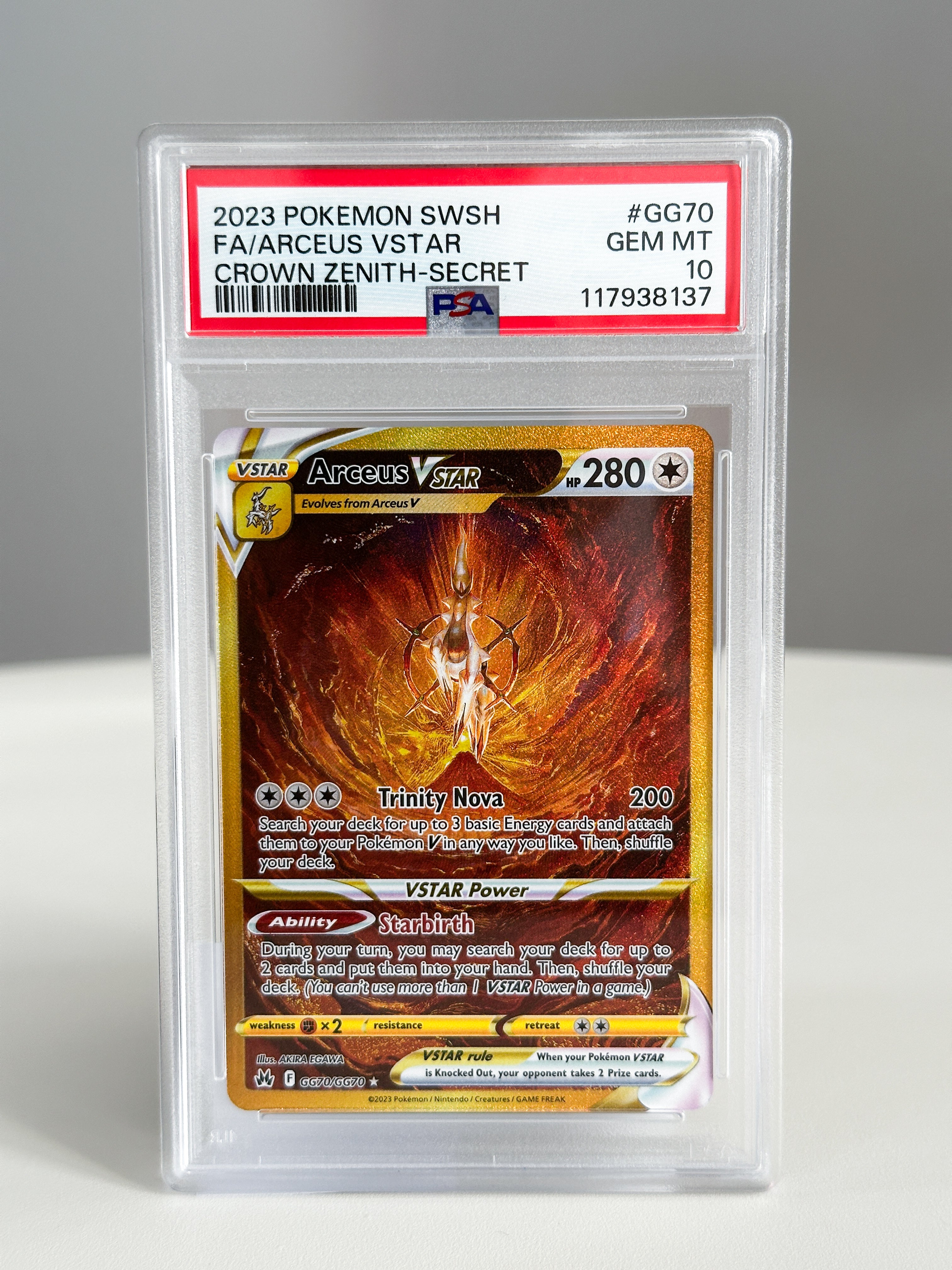 arceus GG70 PSA 10
