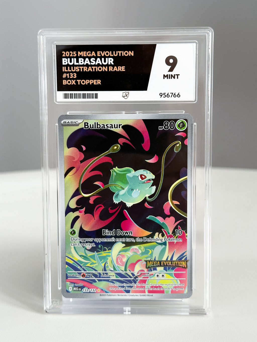 Bulbasaur - Mega Evolution stamped 133 ACE 9