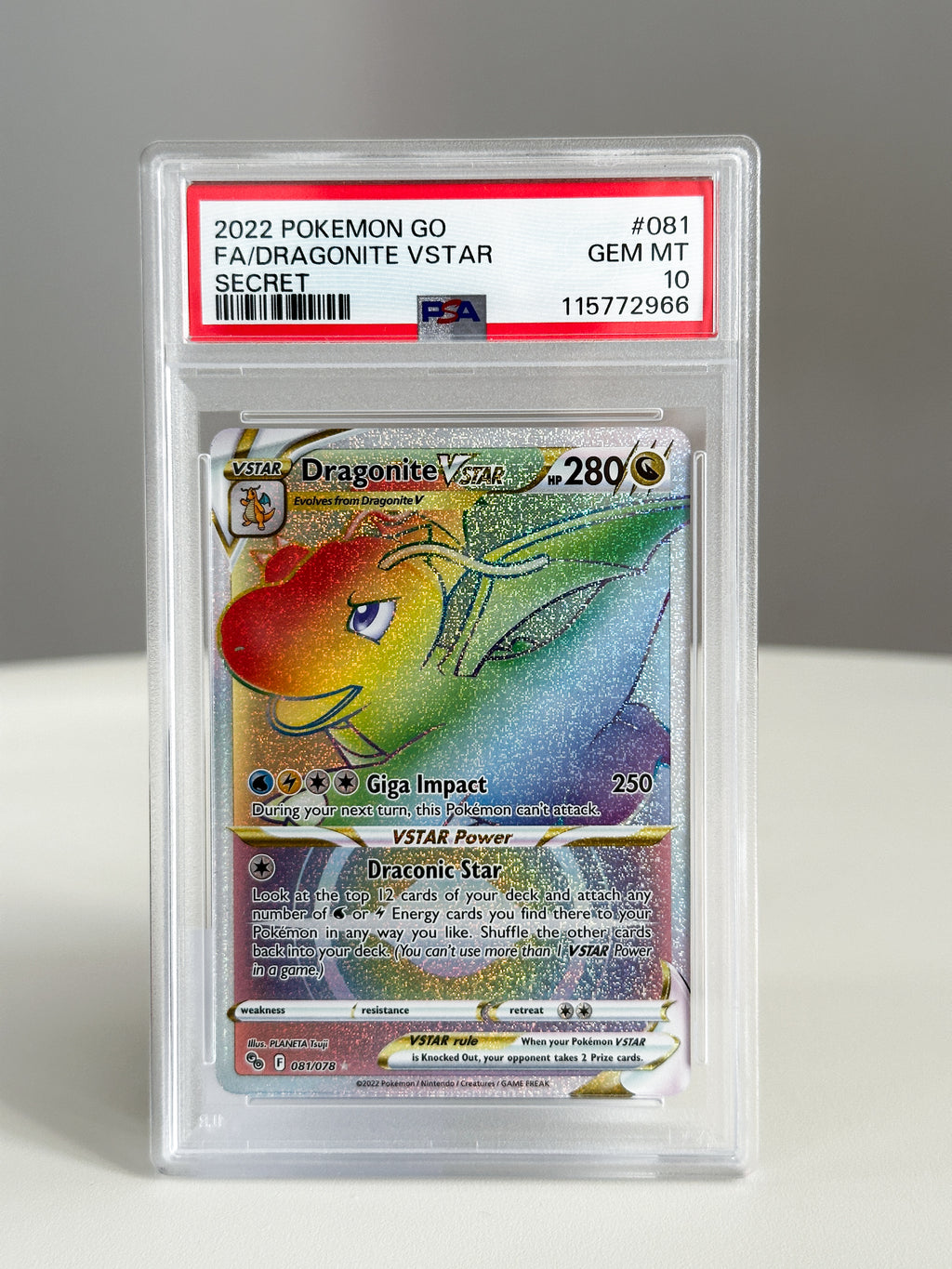 Dragonite 81 PSA 10