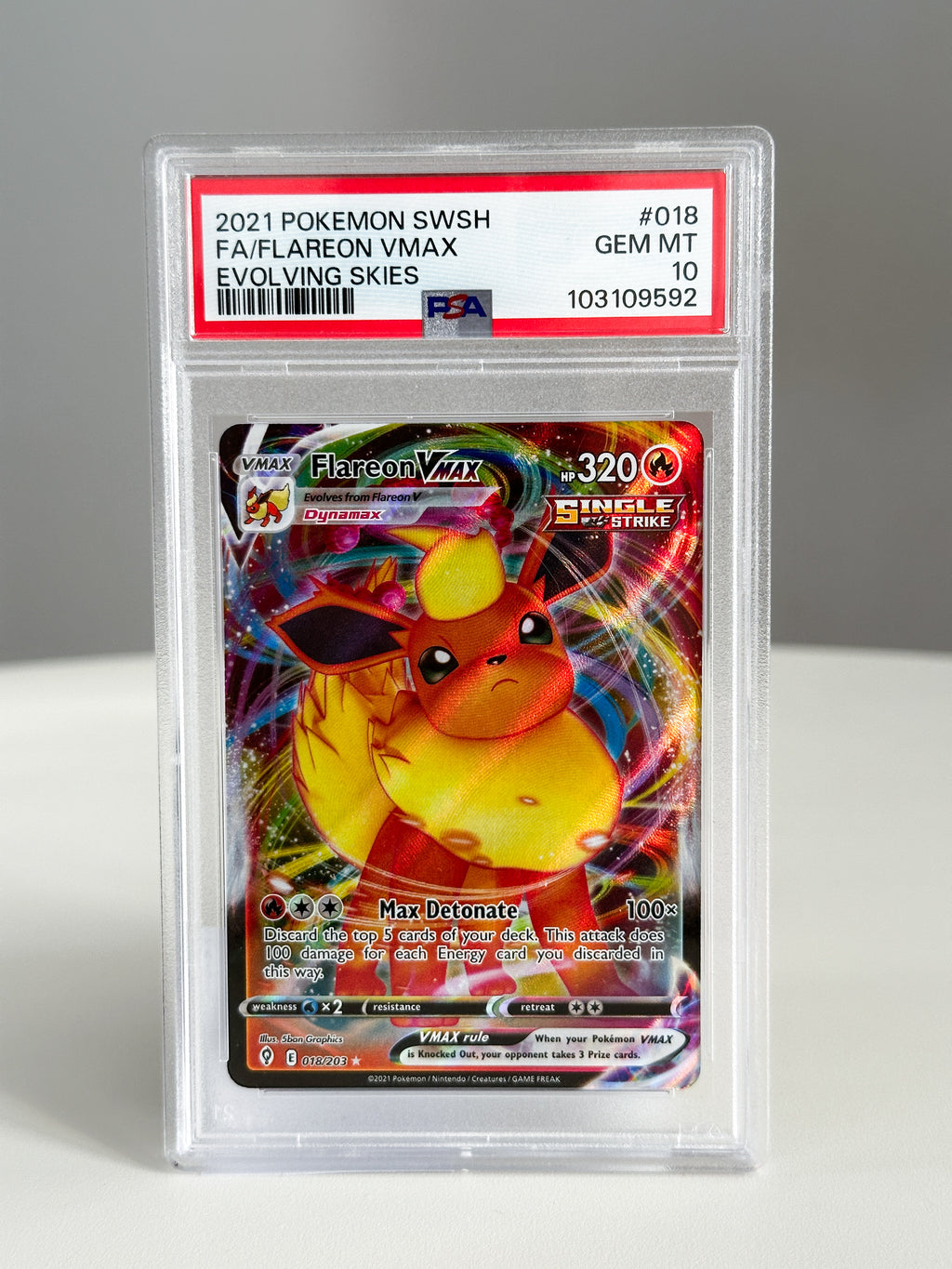flareon VMAX 18 PSA 10