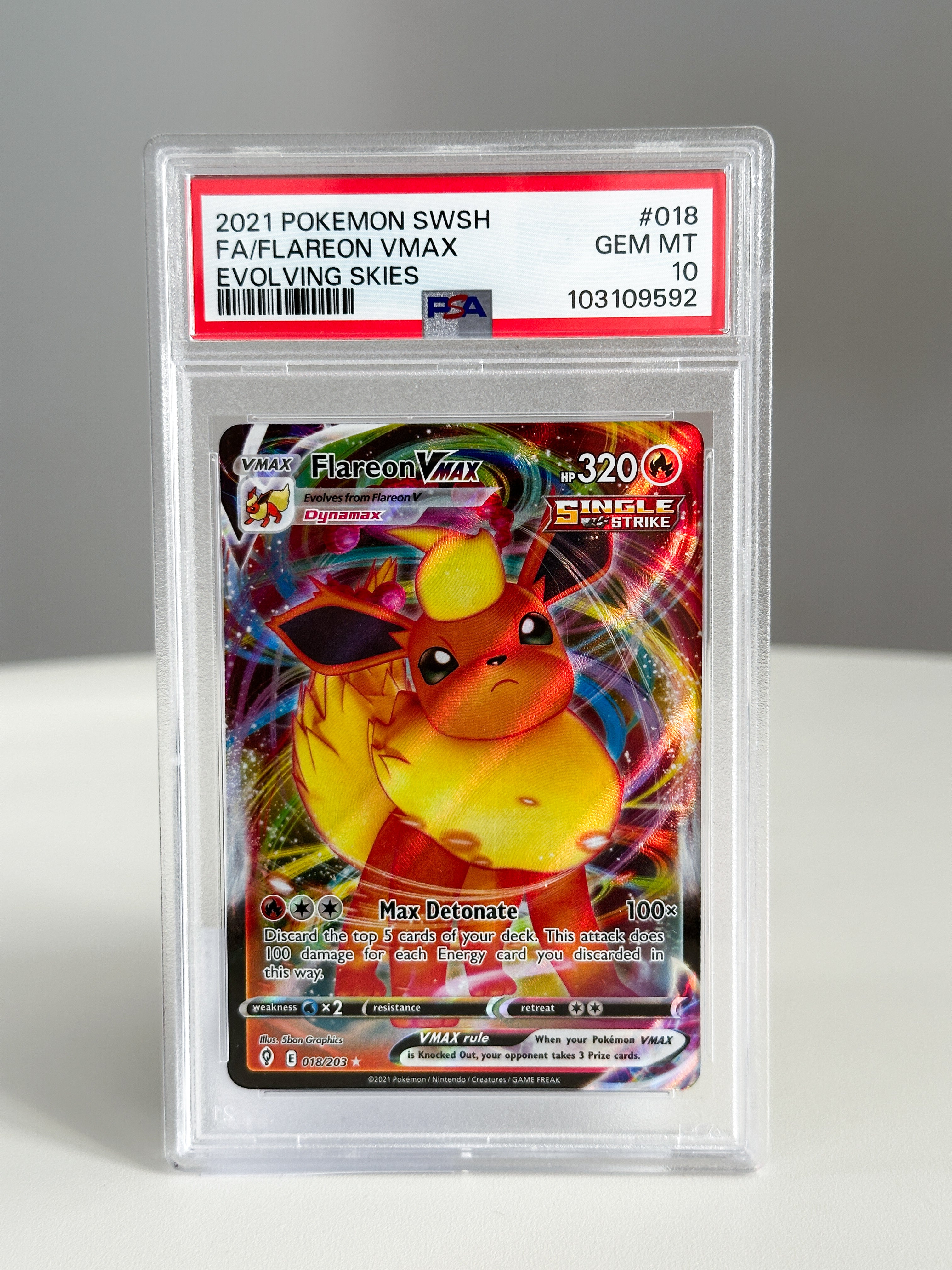 flareon VMAX 18 PSA 10