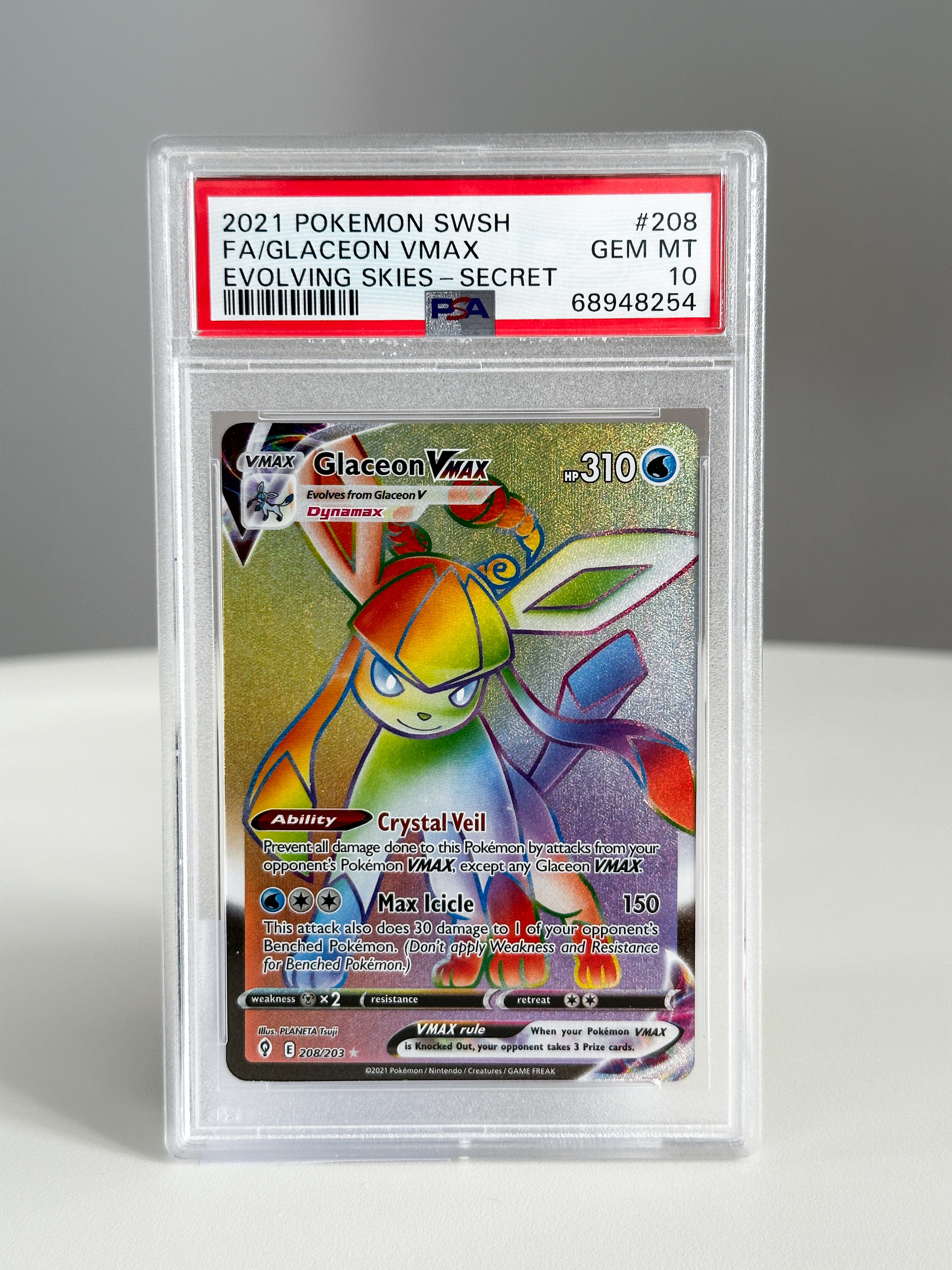 Glaceon VMAX 208 PSA 10