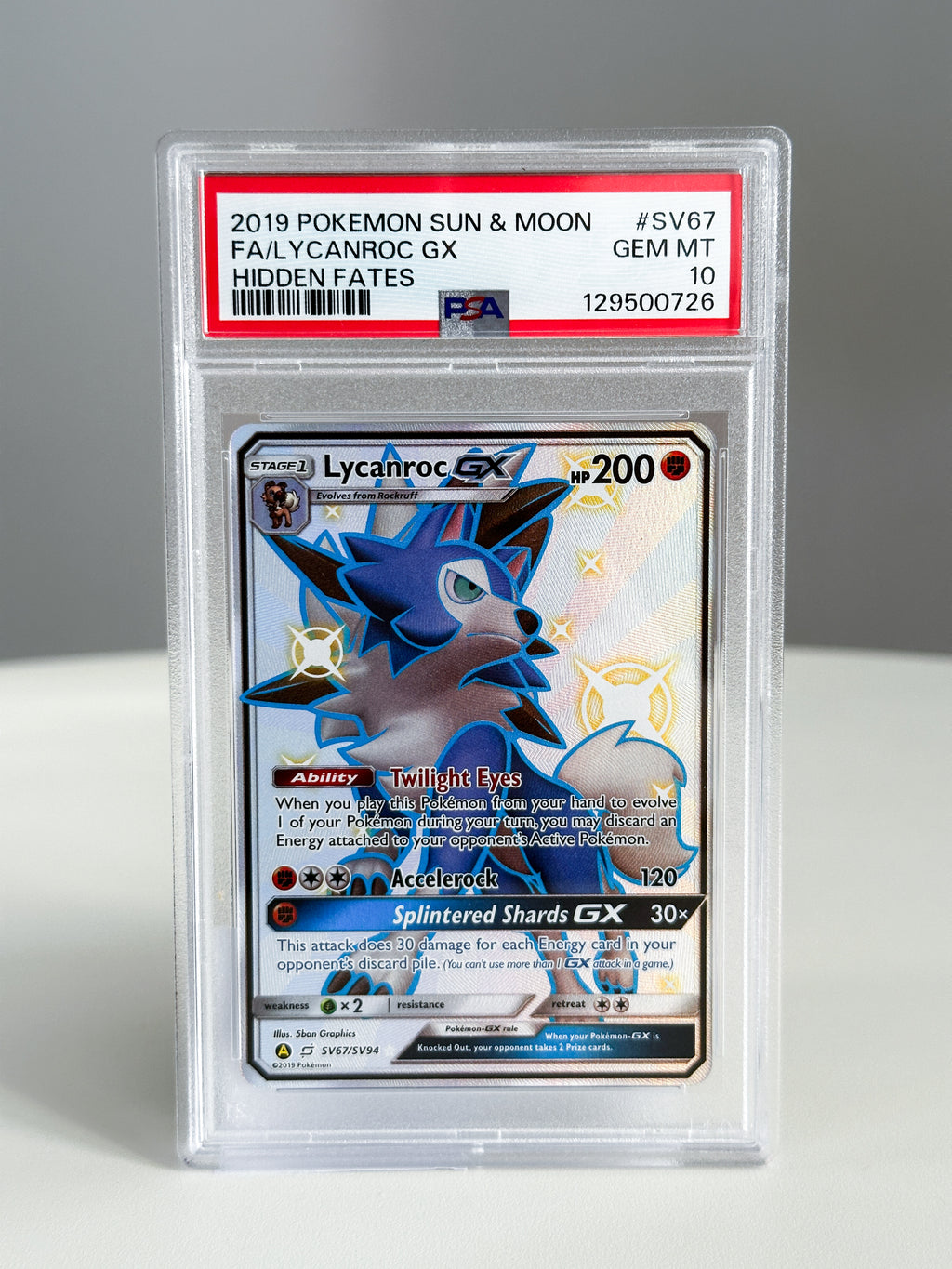 Lycanroc SV67 PSA 10