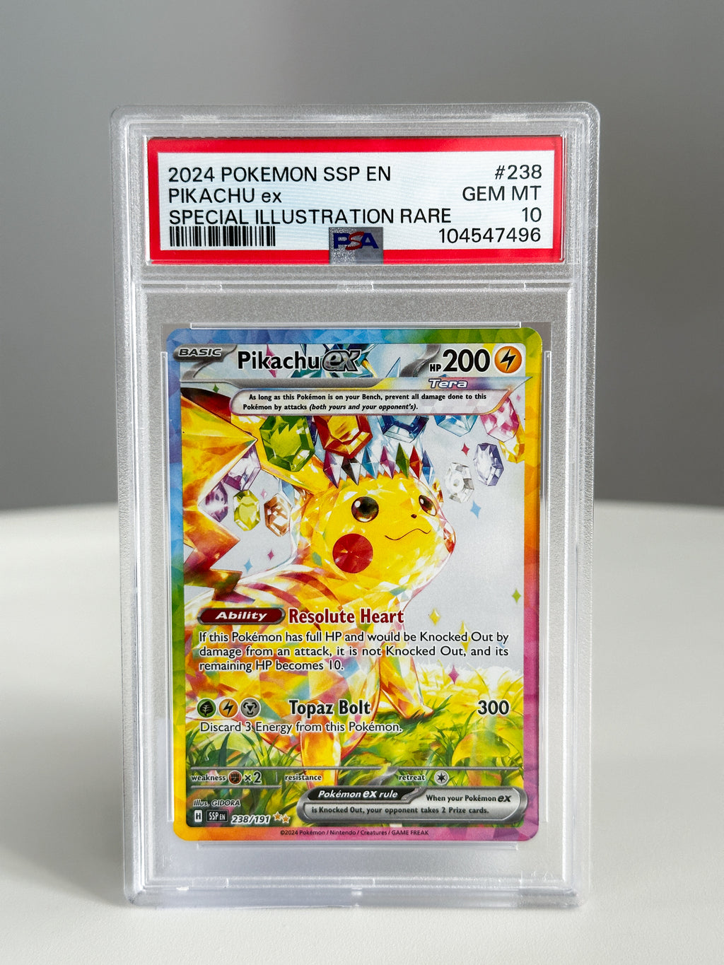 Pikachu 238 PSA 10