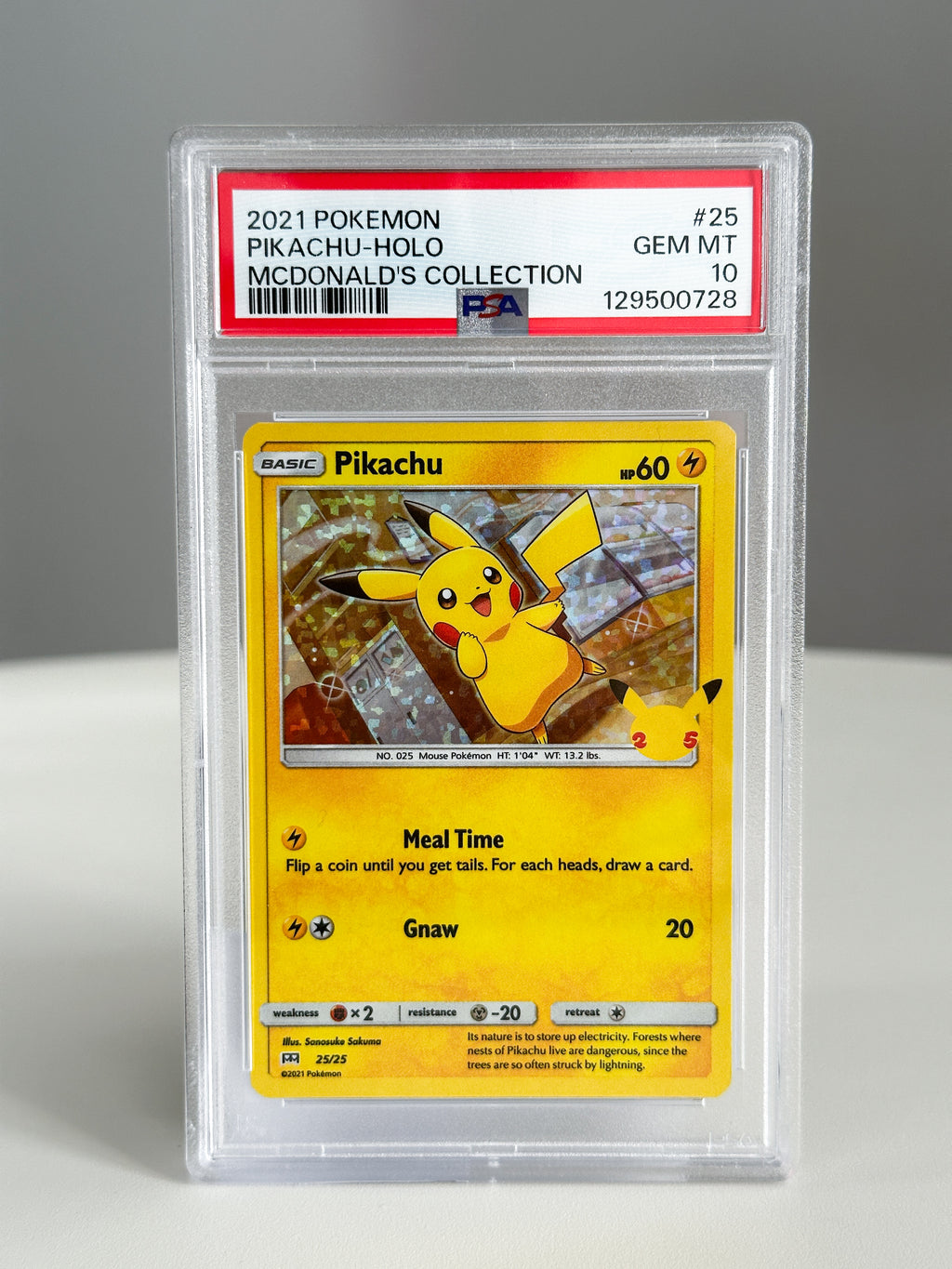 Pikachu Mc Donalds 25th Celebration  PSA 10
