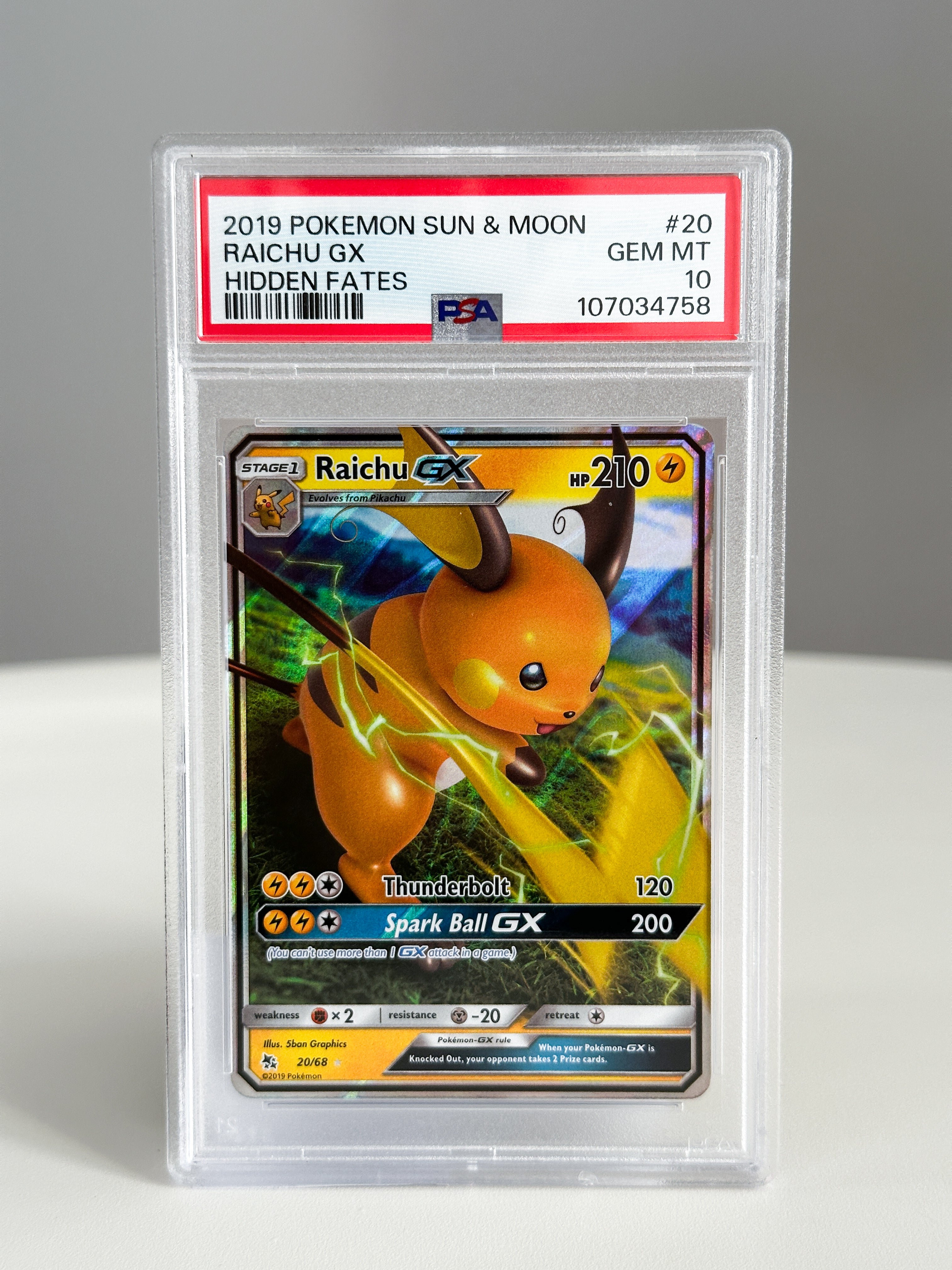Raichu 20 PSA 10