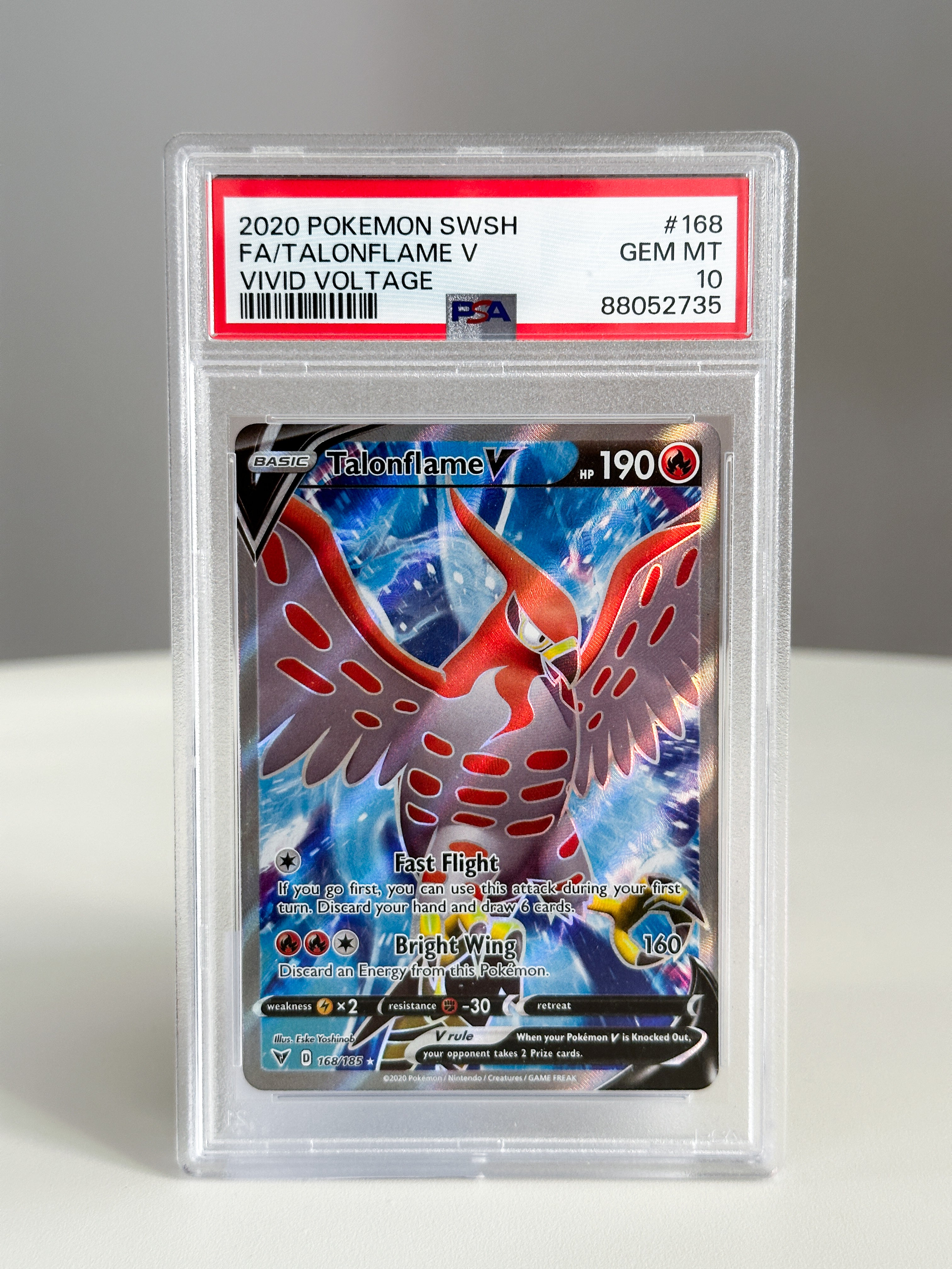 Talonflame V 168 PSA 10