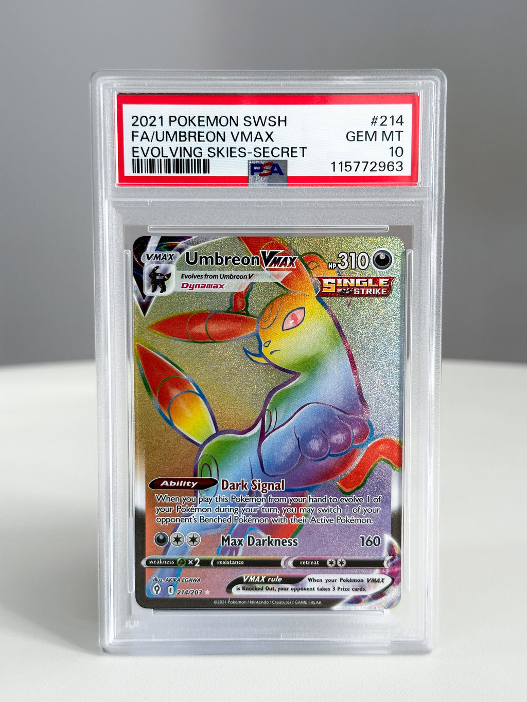 umbreon 214 PSA 10