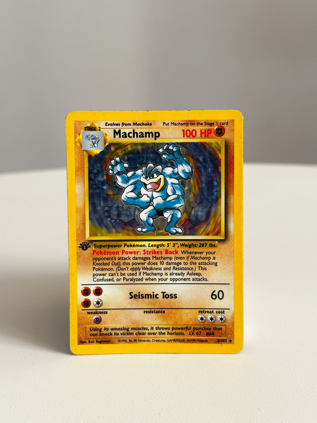 Machamp Holo 1st Ed 8/102