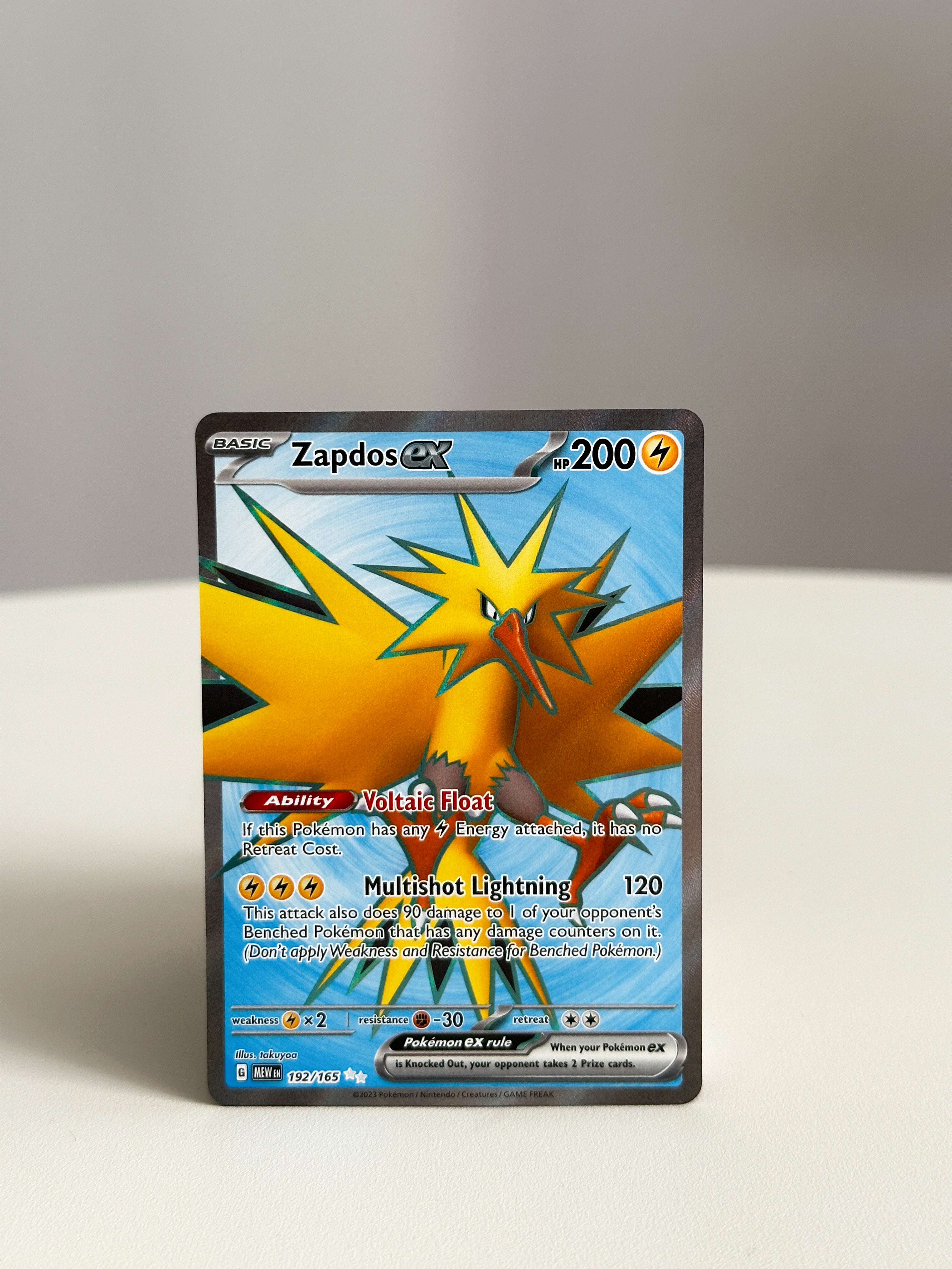 Zapdos ex Full Art 192