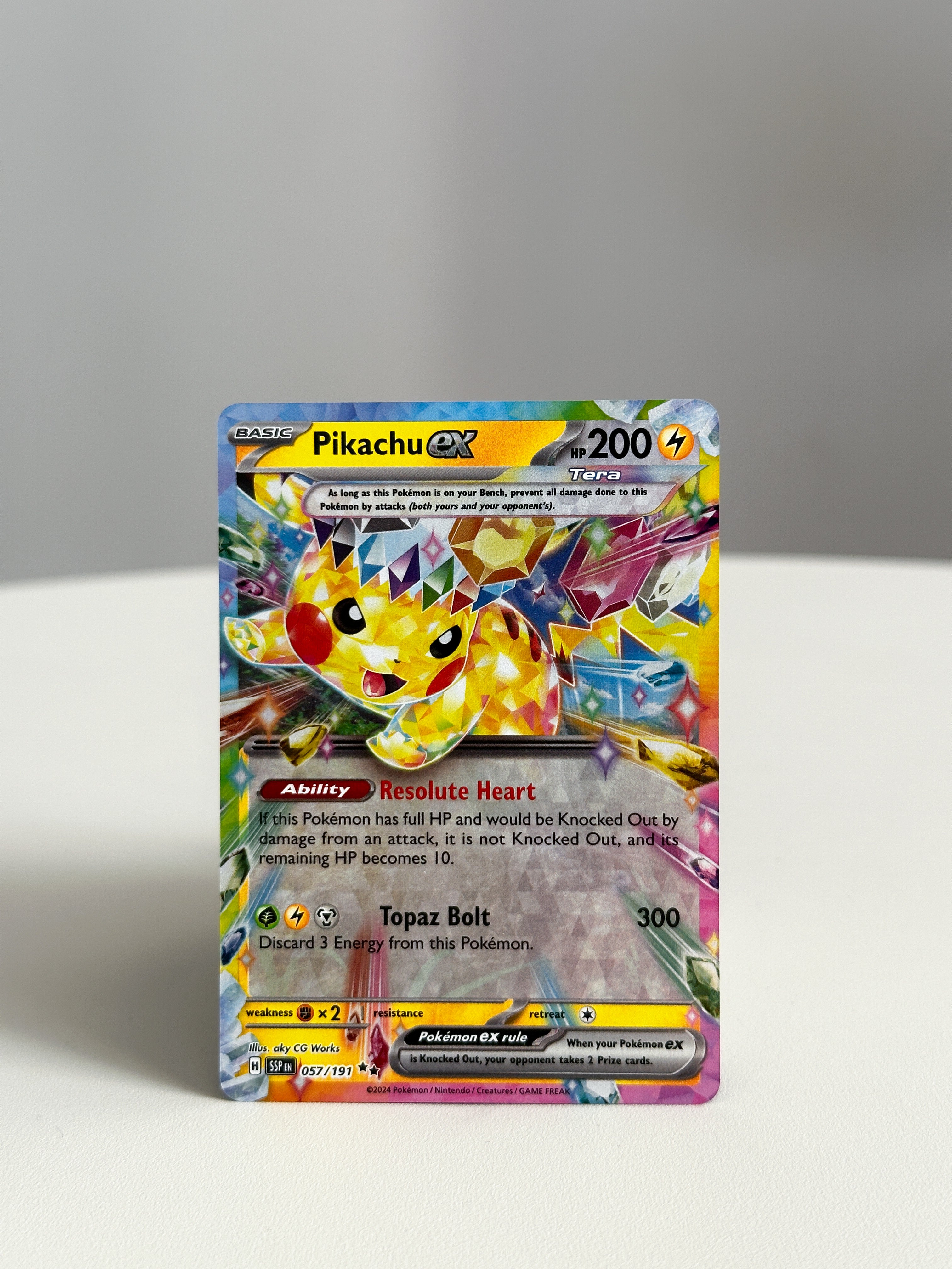 Pikachu ex Tera 057